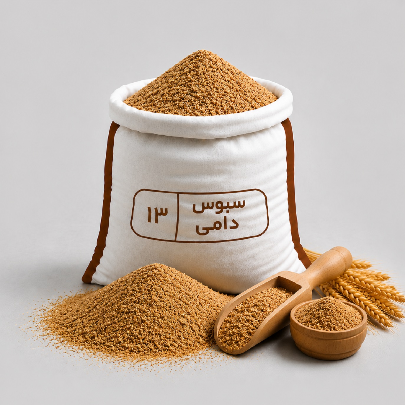 سبوس خوراک دام آردینان تولید شرکت آرد روشن یزد